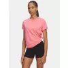 Dámské triko UNDER ARMOUR UA RIVAL CORE SS 1383648-601 RŮŽOVÁ