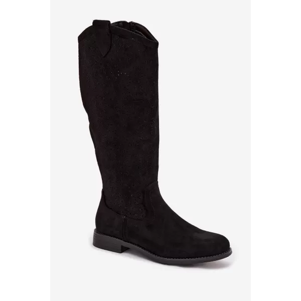  Dámské kozačky S.BARSKI HY61-8022 BLACK 