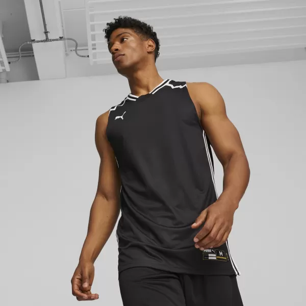  Pánské funkční tílko PUMA HOOPS TEAM GAME JERSEY 676628-01 PUMA BLACK 