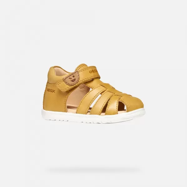  Chlapecké sandály GEOX SANDAL MACCHIA B254VA000CLC2003 ŽLUTÁ 