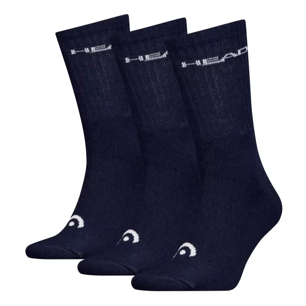  Ponožky HEAD ELEMENTS ALL SPORTS CREW 3P 701229008 NAVY 