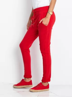 Dámské tepláky BASIC FEEL GOOD RV-DR-3698.07X RED