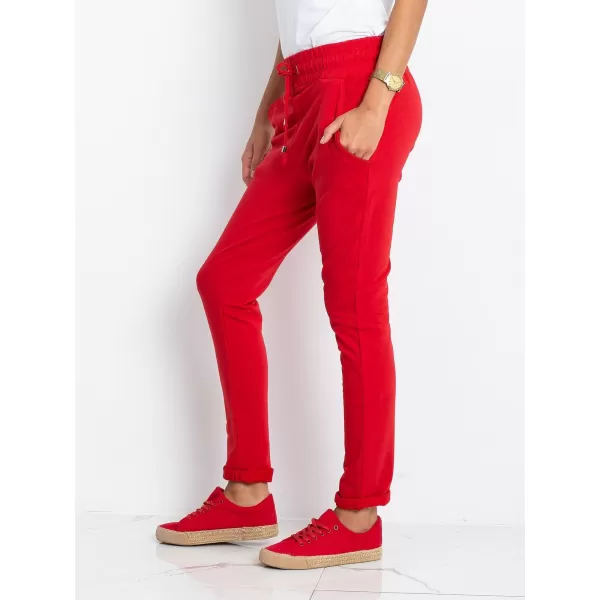  Dámské tepláky BASIC FEEL GOOD RV-DR-3698.07X RED 