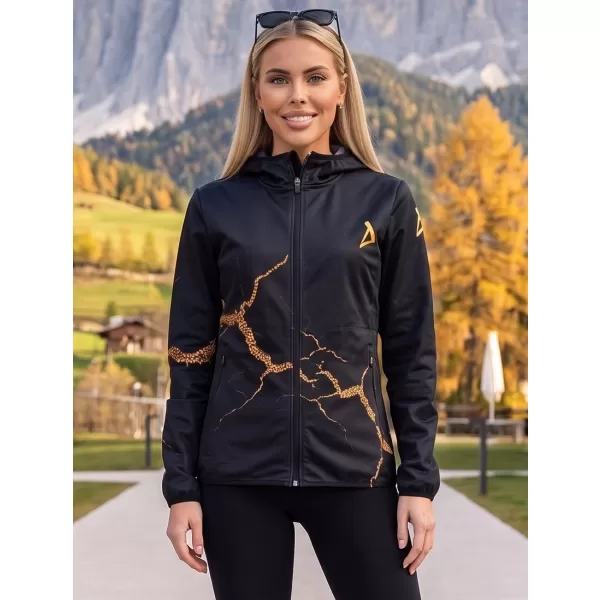  Dámská softshellová bunda premium ALTISPORT VOJ/ALW129JACK01 ČERNÁ 
