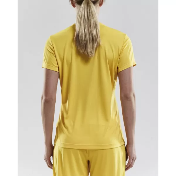  Dámské sportovní tričko s výstřihem do V CRAFT TW Squad Go Jersey Solid W ŠVÉDSKÁ ŽLUTÁ 