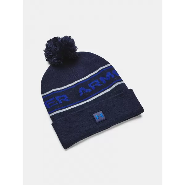  Pánská čepice UNDER ARMOUR MEN'S HALFTIME POM BEANIE 1379985-410 MODRÁ 