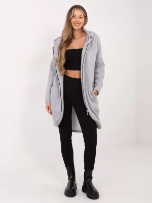 Dámská mikina RUE PARIS RV-BL-4858-1.99P GRAY