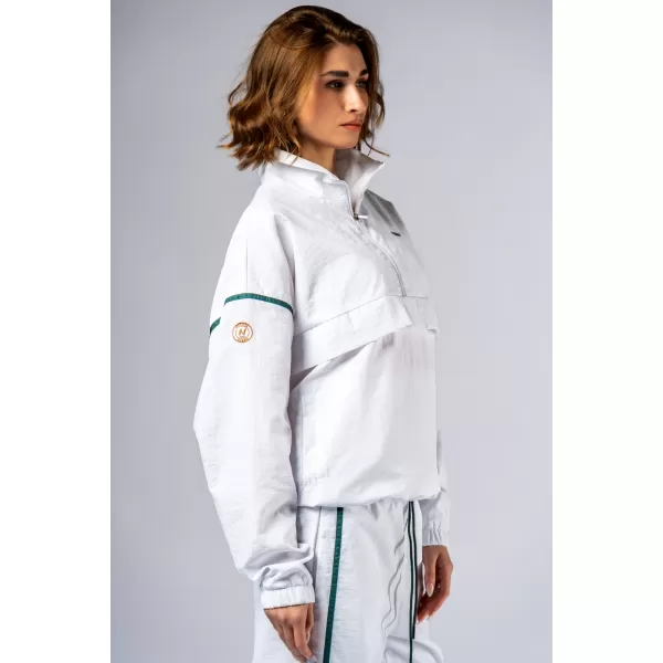  NEBBIA Clubhouse half-zip mikina CLUB DOR 644 WHITE 