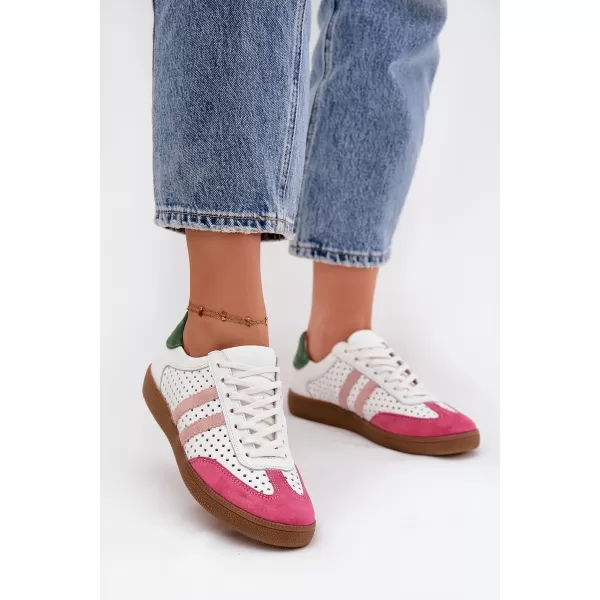  Dámské tenisky ZAZOO N1318 PINK/WHITE/GREEN 