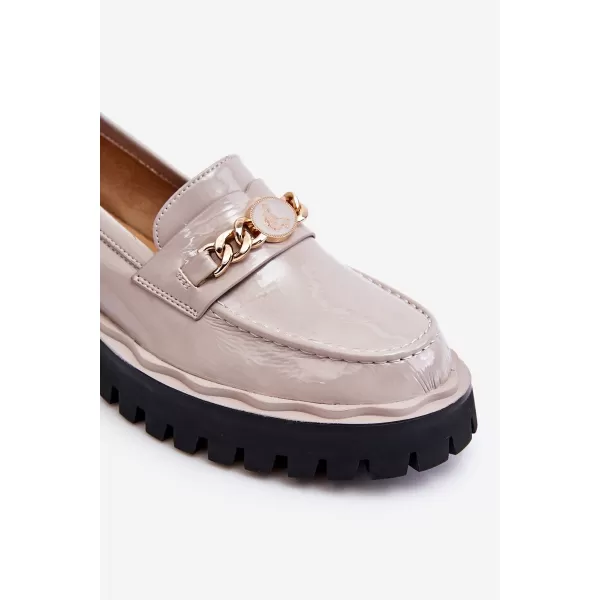  Dámské mokasíny S.BARSKI Ronin LIGHT GREY 