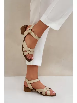 Dámské sandály ZAZOO 40372 BEIGE