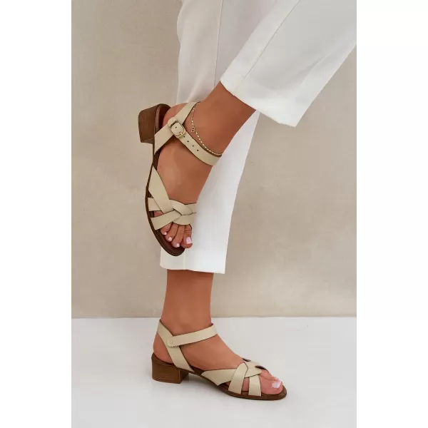  Dámské sandály ZAZOO 40372 BEIGE 