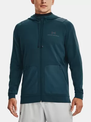 Pánská mikina UNDER ARMOUR RUSH ALL PURPOSE FZ HD MODRÁ