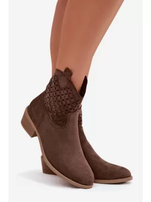 Dámské boty na podpatku BOTO BRIAVINE 41827 BROWN