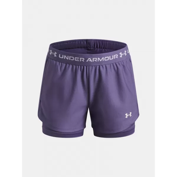  Dívčí kraťasy UNDER ARMOUR UA TECH PLAY UP 2N1 SHORT 6004985-520 FIALOVÁ 