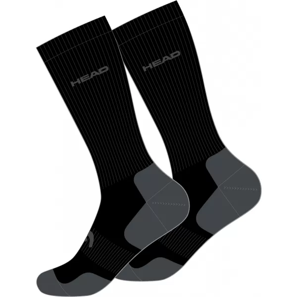  Ponožky HEAD ELEMENTS TENNIS CREW 2P BLACK 