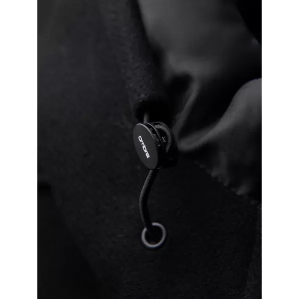  Pánský kabát OMBRE OM-COWC-0132 BLACK 