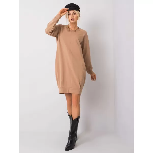  Dámské šaty BASIC FEEL GOOD RV-TU-5184.93P CAMEL 