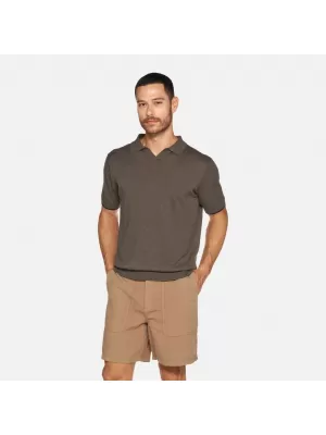 Pánské triko GEOX KNIT G012317 KHAKI
