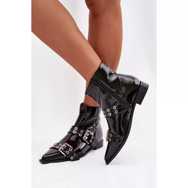  Dámské boty na podpatku BOTO HAMIRA 42065 BLACK 