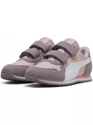 Dětské boty PUMA CABANA RACER SL 20 V PS 383730-22 MAUVE MIST/WHITE/PLUM JAM