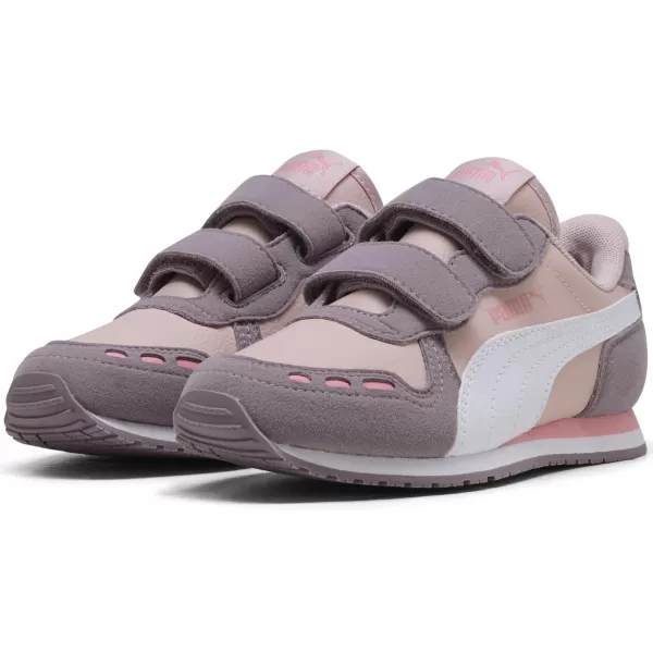  Dětské boty PUMA CABANA RACER SL 20 V PS 383730-22 MAUVE MIST/WHITE/PLUM JAM 