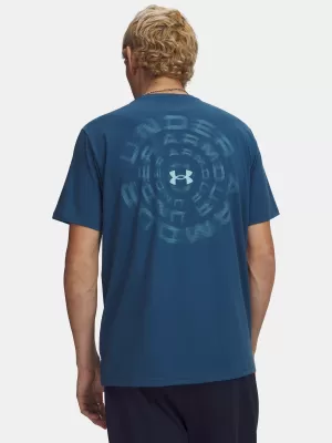Pánské triko UNDER ARMOUR M BLUR WM SS 6009248-498 MODRÁ