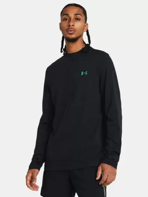 Pánské triko UNDER ARMOUR VANISH ELITE SEAMLESS 1/4 ZP 1382798-001 ČERNÁ