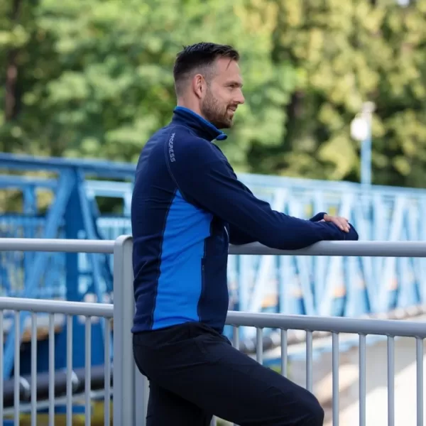  Pánská mikina PROGRESS TOREZ MODRÁ 