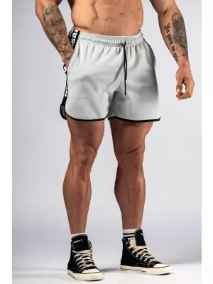 NEBBIA Teplákové šortky HERO 295 LIGHT GREY