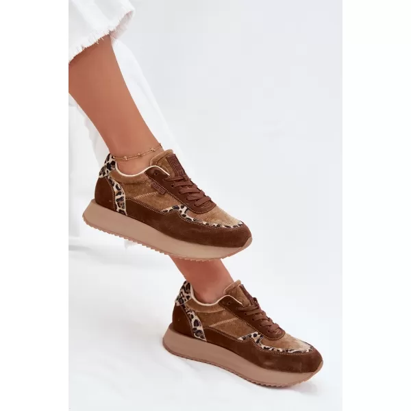  Dámské tenisky BIG STAR OO274A313 BROWN/BEIGE 