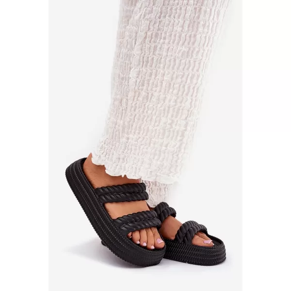  Dámské pantofle S.BARSKI ZK51-001 BLACK 