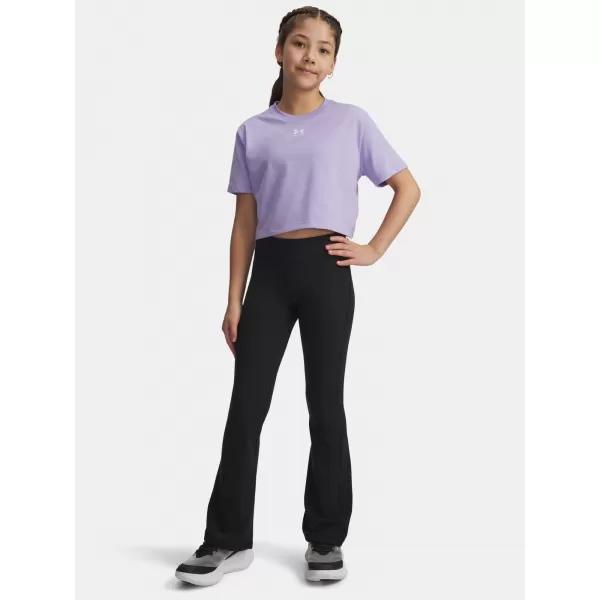  Dívčí sportovní kalhoty UNDER ARMOUR MOTION FLARE PANT 1379988-001 ČERNÁ 
