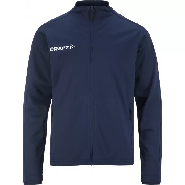  Dětská tréninková bunda CRAFT TW Evolve 2.0 Full Zip Jacket Jr NÁMOŘNÍ MODRÁ 
