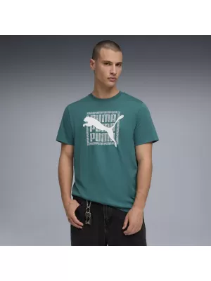 Pánské triko PUMA GRAPHIC TEE 691775_41 EMERALD ICE