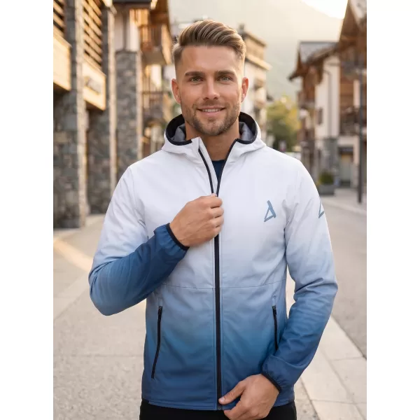  Pánská softshellová bunda premium ALTISPORT VOJ/ALM126JACK01 NÁMOŘNÍ MODRÁ/BÍLÁ 