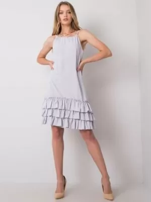 Dámské šaty RUE PARIS CHA-SK-0932.91P LIGHT GREY