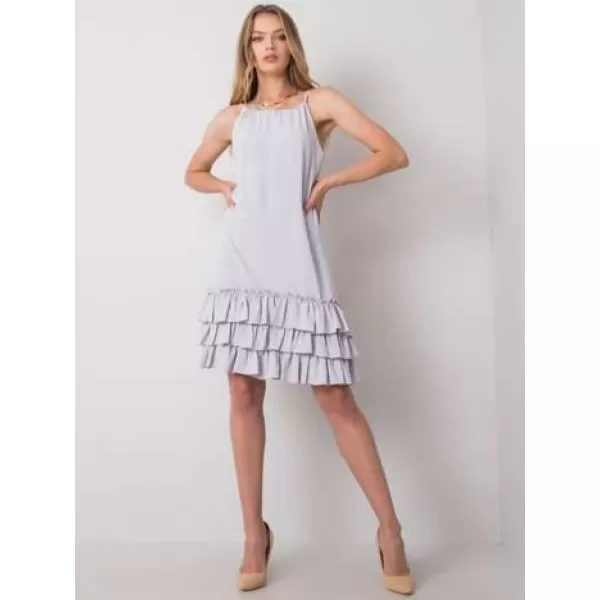  Dámské šaty RUE PARIS CHA-SK-0932.91P LIGHT GREY 