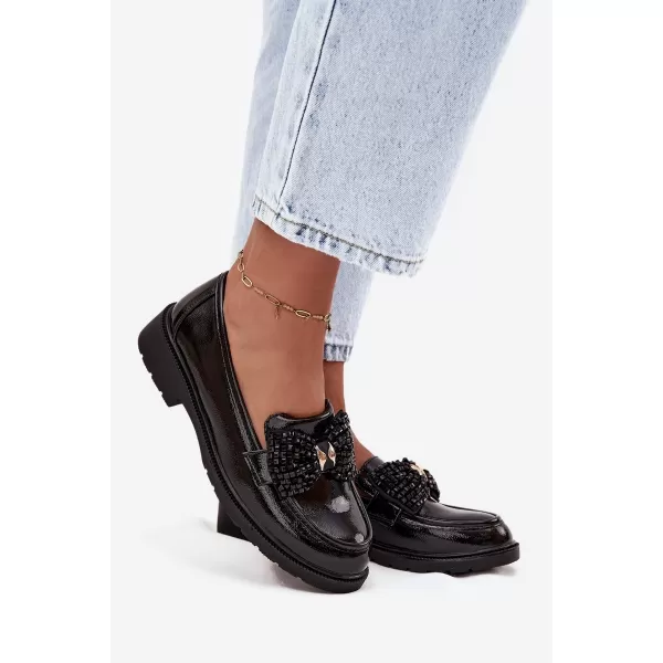  Dámské mokasíny D&A HY52-319A BLACK 