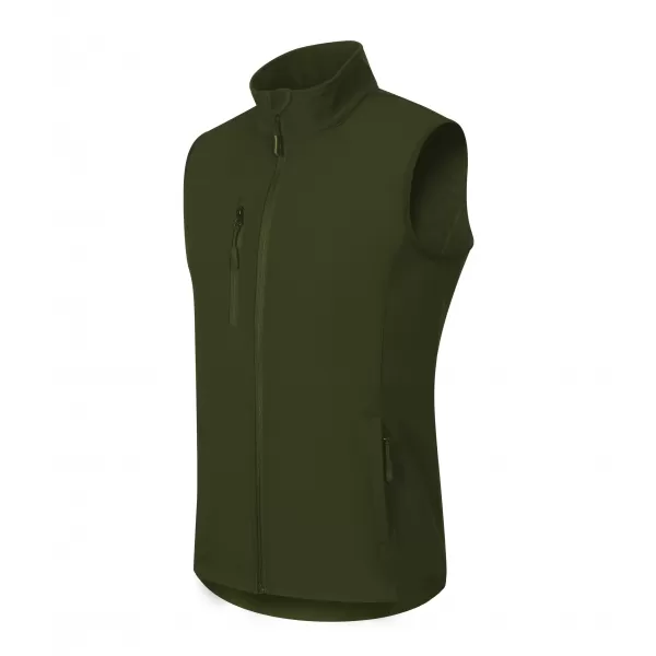  Pánská softshellová vesta ALTISPORT NoPrint NP/ALM865 MILITARY 
