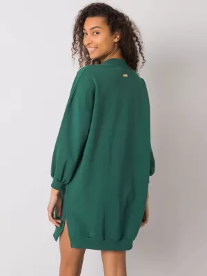 Dámské šaty RUE PARIS RV-SK-7207.03 DARK GREEN