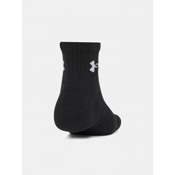  Ponožky UNDER ARMOUR PERFORMANCE COTTON 3P QTR 6009686-008 ČERNÁ 