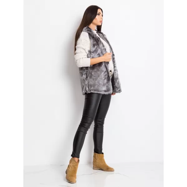  Dámská vesta WOOL FASHION ITALIA AT-KZ-05201.95P GRAY 