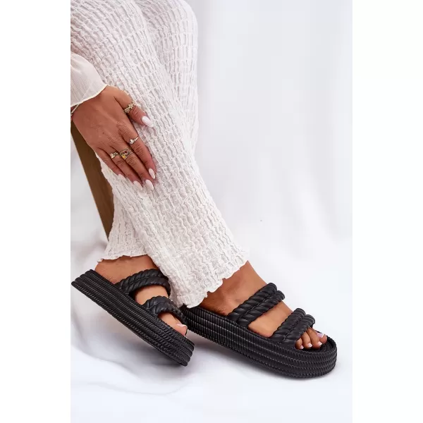  Dámské pantofle S.BARSKI ZK51-001 BLACK 