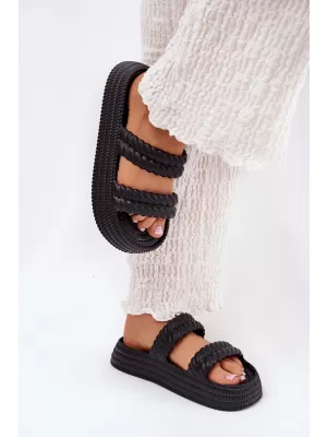 Dámské pantofle S.BARSKI ZK51-001 BLACK