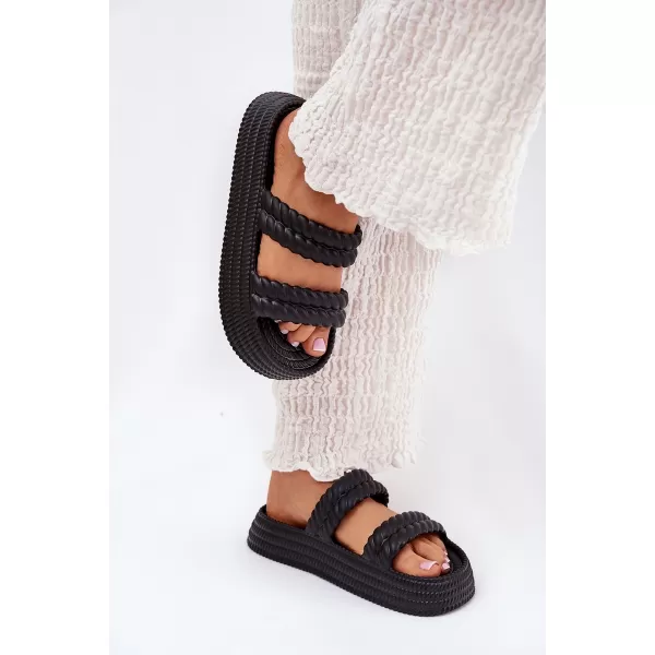  Dámské pantofle S.BARSKI ZK51-001 BLACK 