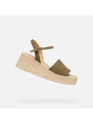 Dámské sandály GEOX ALEMERIA G012886 KHAKI