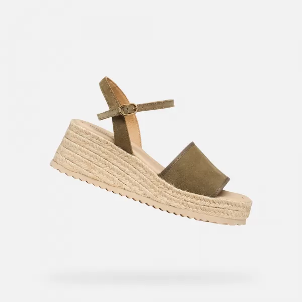  Dámské sandály GEOX ALEMERIA G012886 KHAKI 
