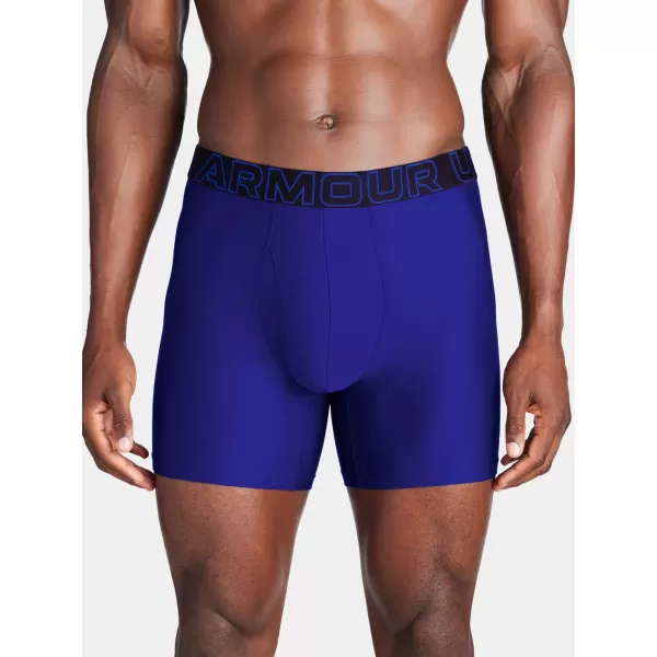  Pánské boxerky UNDER ARMOUR M UA PERF TECH 6IN (3KS) 1383878-400 MODRÁ 
