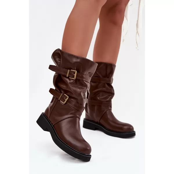  Dámské kozačky BOTO HALVESSA 39587 BROWN 